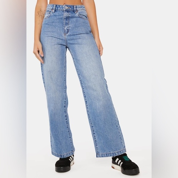 EUC‎ ABrand A '94 High & Wide Jean Faded 90's Vintage Style Streetwear, Sz 32 - Picture 1 of 13